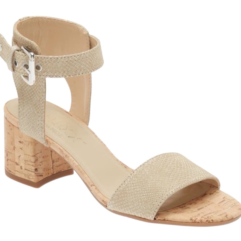 The FLEXX TGIF NEW Gold Milo’s Ankle Strap Sandal Size 42 US 10